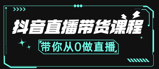 抖音直播带货课程：带你从0开始，学习主播、运营、中控分别要做什么-文言网创