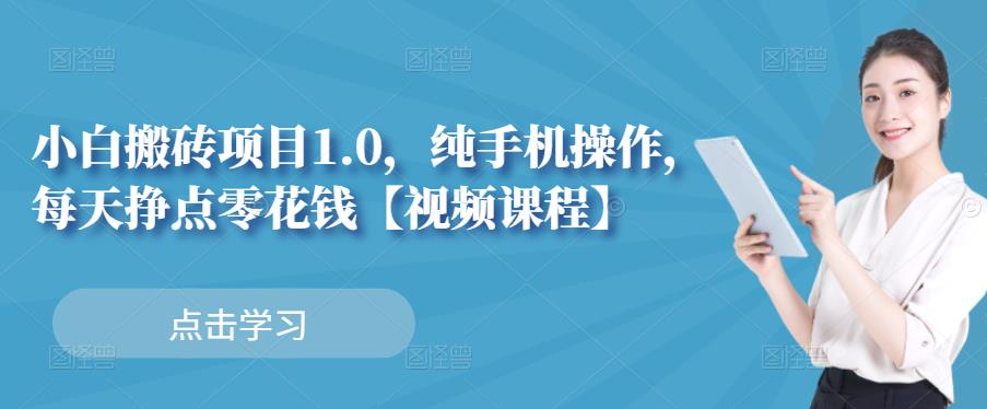 小白搬砖项目1.0，纯手机操作，每天兼职挣点零花钱-文言网创