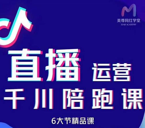 美尊-抖音直播运营千川系统课：直播​运营规划、起号、主播培养、千川投放等-文言网创