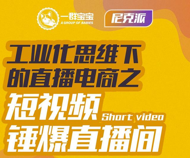 尼克派·工业化思维下的直播电商之短视频锤爆直播间，听话照做执行爆单-文言网创