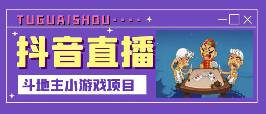 抖音斗地主小游戏直播项目，无需露脸，适合新手主播就可以直播-文言网创