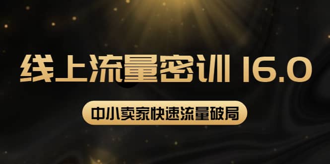 2022秋秋线上流量密训16.0：包含 暴力引流10W 中小卖家流量破局技巧 等等！-文言网创