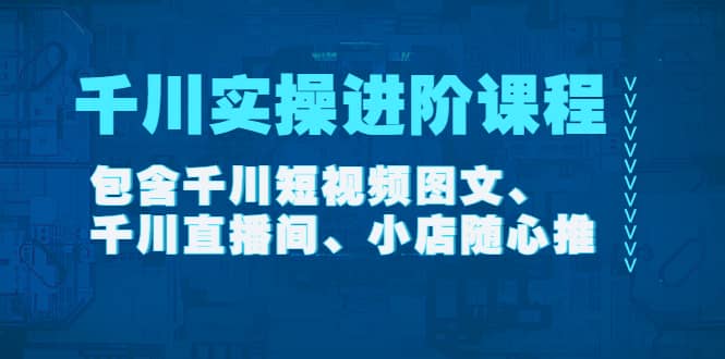 千川实操进阶课程（11月更新）包含千川短视频图文、千川直播间、小店随心推-文言网创