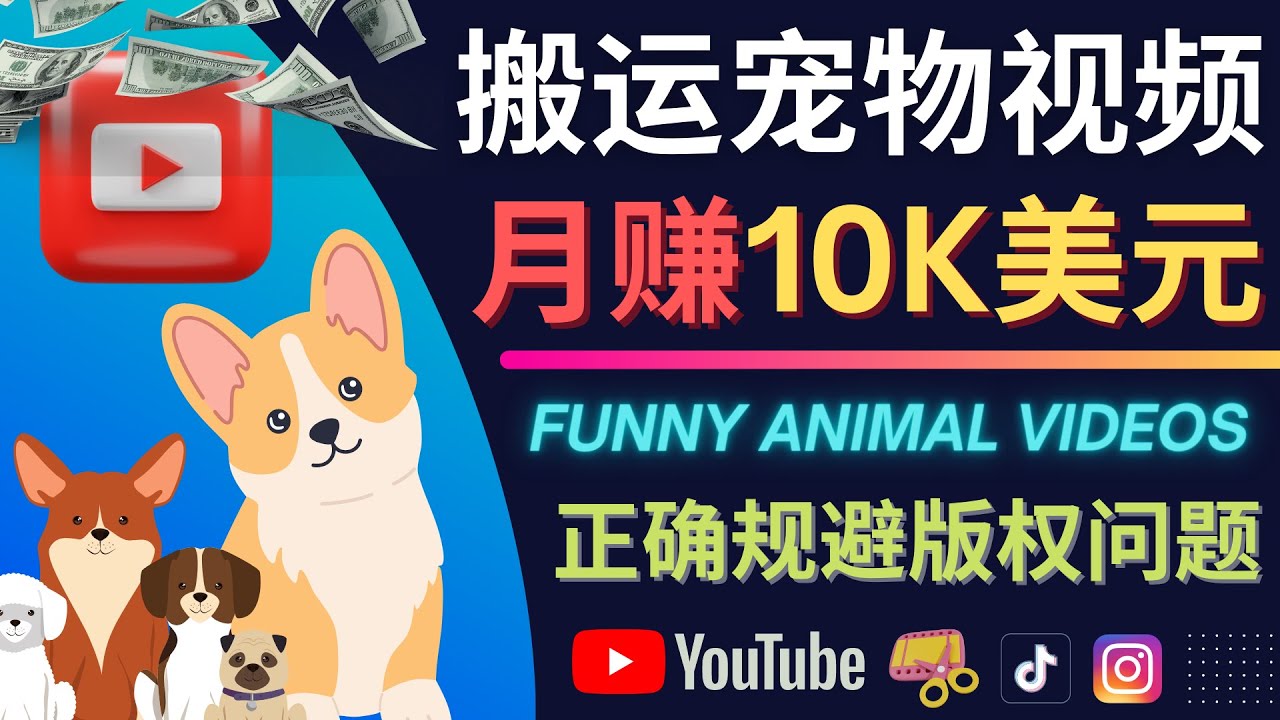 搬运TIKTOK视频到YouTube，并进行二次创作，月赚1万美元以上-文言网创