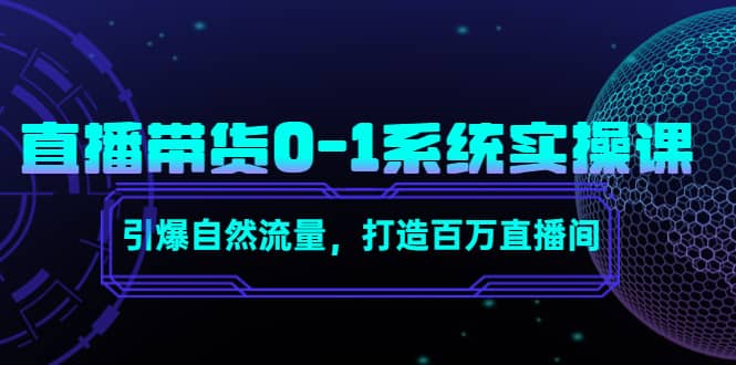 直播带货0-1系统实操课，引爆自然流量，打造百万直播间-文言网创