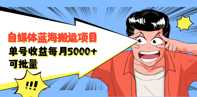 自媒体蓝海搬运项目，价值680元-文言网创