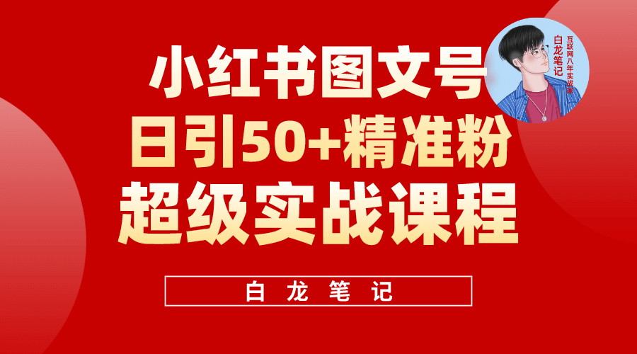 小红书图文号日引50 精准流量，超级实战的小红书引流课，非常适合新手-文言网创