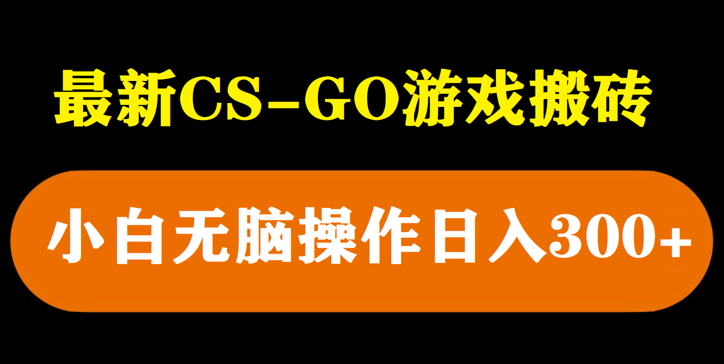 最新csgo游戏搬砖游戏，无需挂机小白无脑也能日入300-文言网创