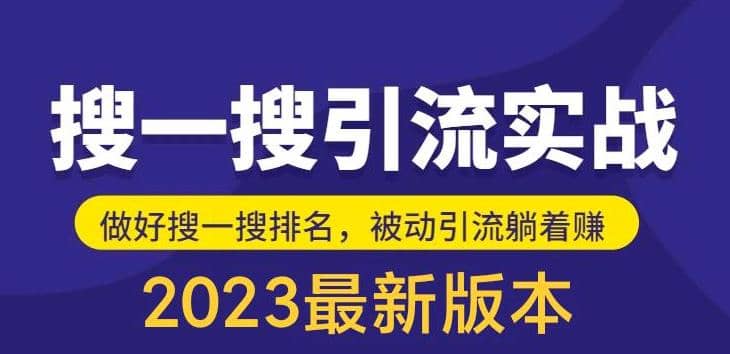 外面收费980的最新公众号搜一搜引流实训课，日引200-文言网创