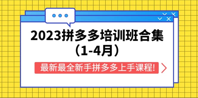 2023拼多多培训班合集（1-4月），最新最全新手拼多多上手课程!-文言网创