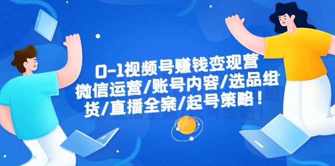 0-1视频号赚钱变现营：微信运营-账号内容-选品组货-直播全案-起号策略-文言网创