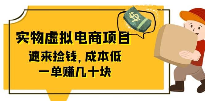 东哲日记：全网首创实物虚拟电商项目，速来捡钱，成本低，一单赚几十块！-文言网创