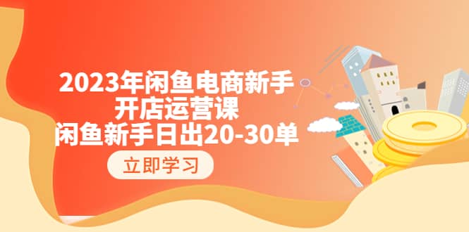 2023年闲鱼电商新手开店运营课：闲鱼新手日出20-30单（18节-实战干货）-文言网创