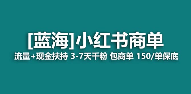 2023蓝海项目【小红书商单】流量 现金扶持，快速千粉，长期稳定，最强蓝海-文言网创