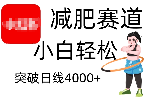 小红书减肥赛道，小白轻松日利润4000+-文言网创